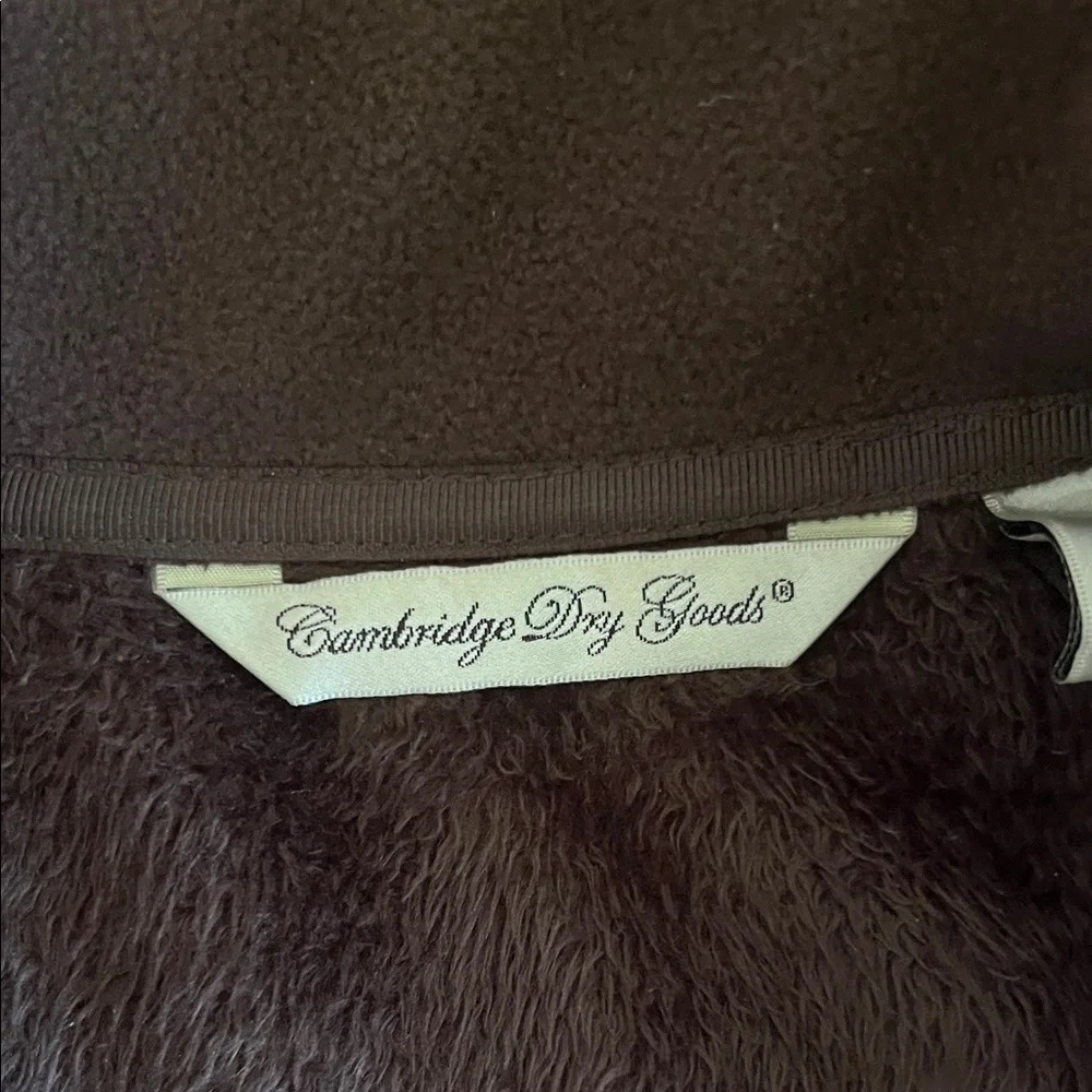 Cambridge Dry Goods Dark Brown Fleece Jacket